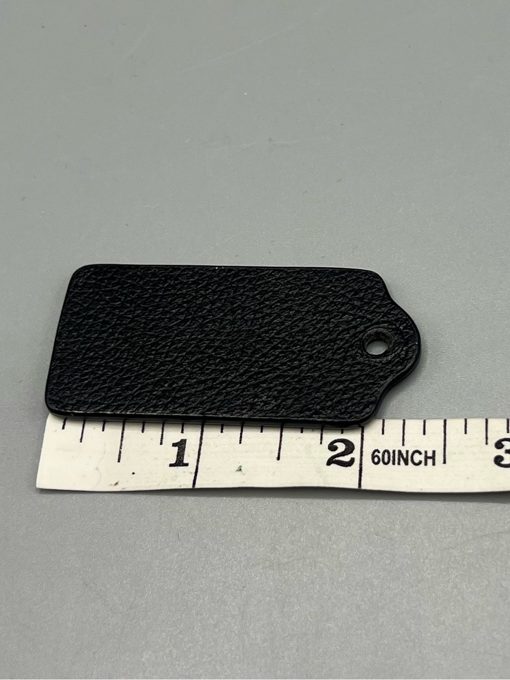 Coach Black Pebbled Leather Bag Tag - Picture 3 of 3